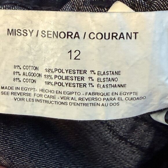 Gloria Vanderbilt Amanda Capri Jeans Womens 12 Blue Denim Stretch High Rise Elas - Picture 5 of 14